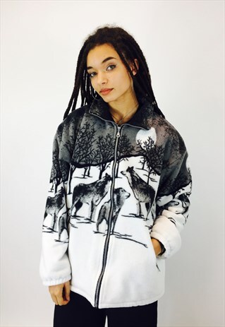 WOLF TEDDY BEAR FLEECE JACKET