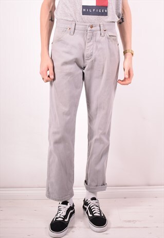 WRANGLER MENS VINTAGE JEANS W30 L30 GREY 90S