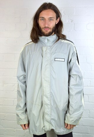 VINTAGE 90'S ADIDAS HOODED TRACK JACKET