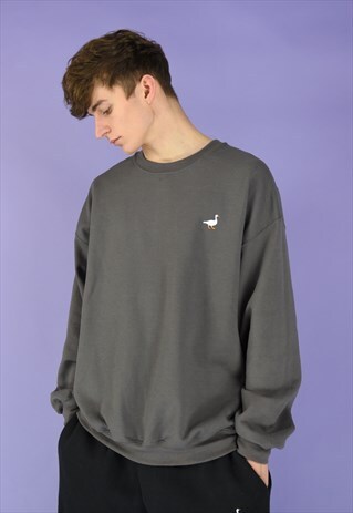 G&G UNISEX CHARCOAL GOOSE SWEAT