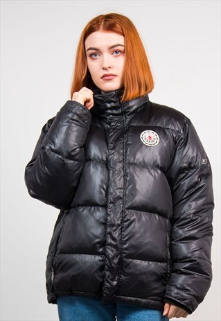 VINTAGE 90'S REEBOK BLACK PUFFA JACKET