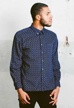 VINTAGE PATTERNED CORDUROY SHIRT