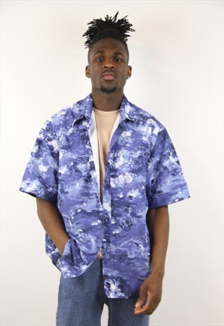 VINTAGE LEE COOPER WATER PATTERNED SHIRT