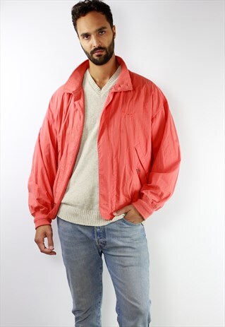 VINTAGE FILA 90S LIGHT BOMBER JACKET RED MEN