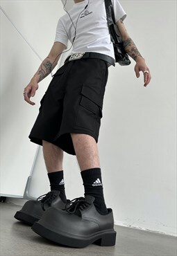 Men's Designer multi-pocket cargo shorts S VOL.3