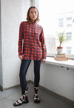 Vintage Red Tartan Shirt