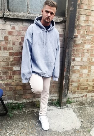 HEATHER GREY OVERSIZED HOODIE