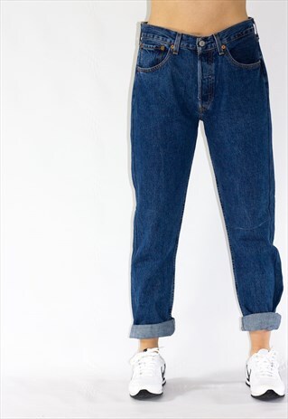 VINTAGE 90'S 501 BLUE BOYFRIEND LEVI JEANS