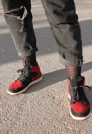 NIKE AIR JORDAN 1 BRED FLYKNIT