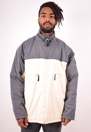 NIKE MENS VINTAGE PADDED JACKET XL WHITE 90S