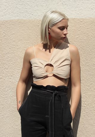 CECILE CROP WICKER