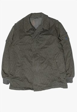 Khaki military parka with removable liner
