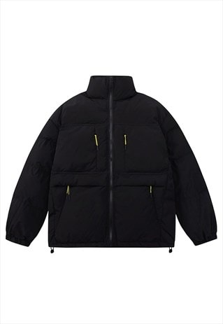 SKIING STYLE BOMBER MOUNTAIN PUFFER JACKET UTILITY COAT