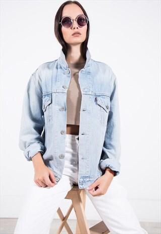 VINTAGE 80S CLASSIC LEVI'S BASIC DENIM JACKET / S1442
