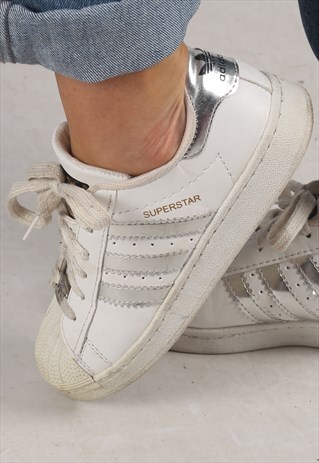 ADIDAS Y2K SUPERSTAR SHELL TOE TRAINERS UK 4 (CDDI)