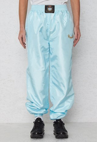 VINTAGE RETRO BLUE EMPORIO ARMANI TRACK BOTTOMS JOGGERS