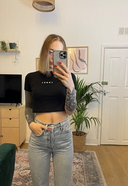 Travel infinite Black Crop Top
