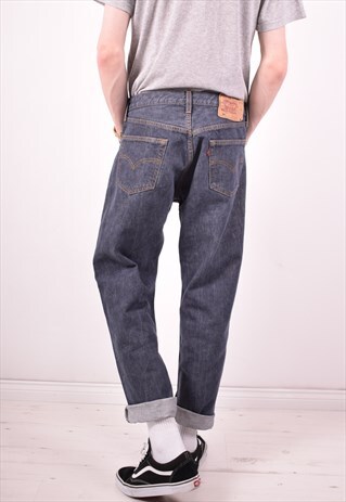 LEVI'S 501 MENS VINTAGE JEANS W36 L30 BLUE 90S