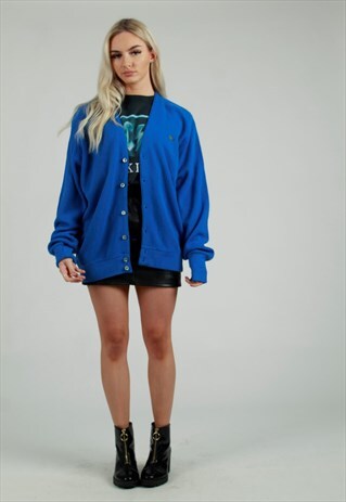 80'S LACOSTE CLUB MADE IN USA CARDIGAN OVERSIZED