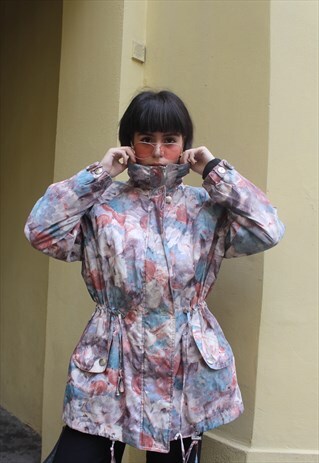 VINTAGE 90' OLDSCHOOL AMAZING MULTI WARM COAT