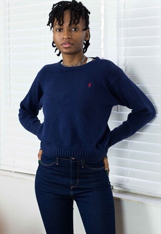 VINTAGE POLO RALPH LAUREN JUMPER SWEATER 90S S 14.1