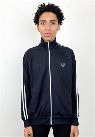 VINTAGE Y2K BLACK TRACKSUIT TOP
