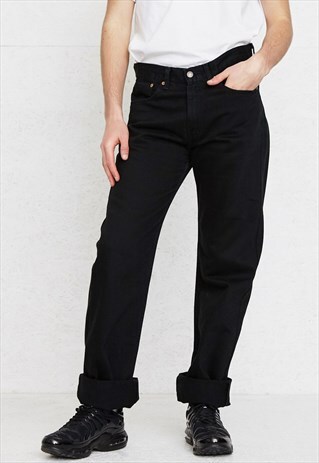 VINTAGE BLACK LEVI'S 751 FIT DENIM JEANS