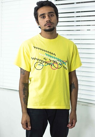 VINTAGE STUSSY T-SHIRT LOGO 90S L 6.9
