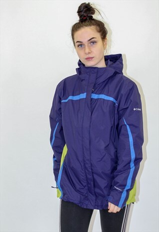 VINTAGE COLUMBIA COAT IN BLUE LARGE