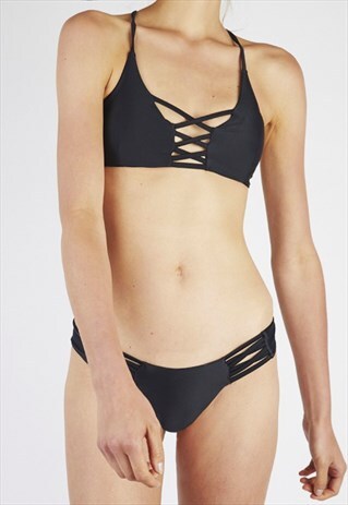 NEVA BLACK CROSS BIKINI SET