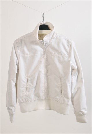 VINTAGE 00S WINDBREAKER JACKET IN WHITE