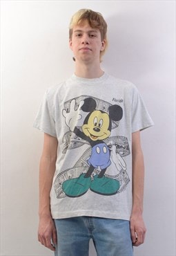 Florida men's L Cartoon T Shirt 90's Mickey mouse Sherry Mig