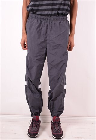 NIKE MENS VINTAGE TRACKSUIT TROUSERS XXL GREY 90S