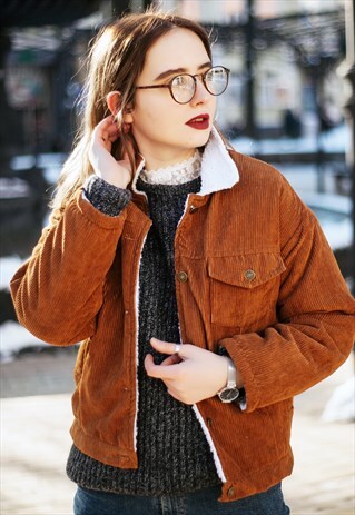 CORDUROY BORG JACKET