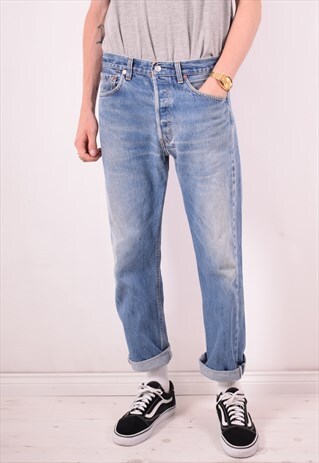 LEVI'S MENS VINTAGE JEANS W30 L29 BLUE 90S