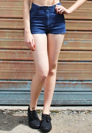 VINTAGE 70S BLUE DENIM SHORTS