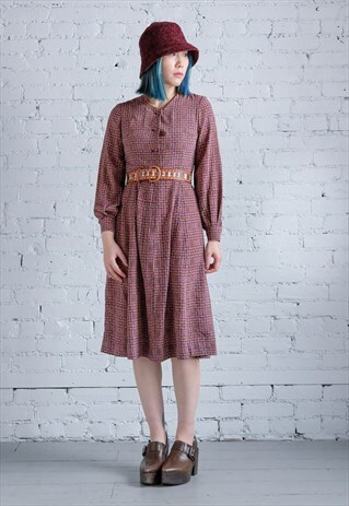 REVIVAL VINTAGE 80S COLORFUL POLKA DOTS DRESS