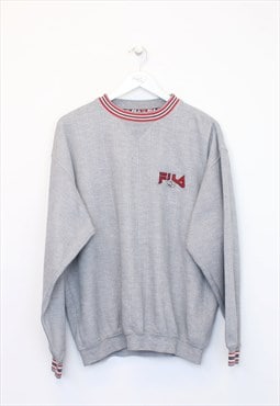Vintage Fila sweatshirt in grey. Best fits M