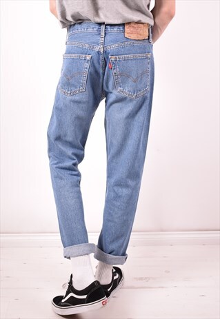 LEVI'S 501 MENS VINTAGE JEANS W31 L30 BLUE 90S