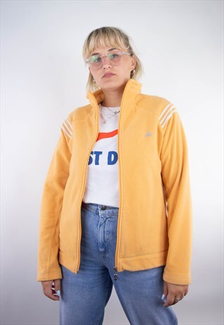 VINTAGE ADIDAS FLEECE FULL ZIP SWEATER JUMPER