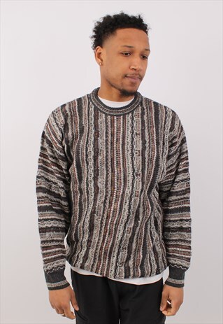VINTAGE MEN'S ALBERTO DANTI COOGI STYLE CREW NECK SWEATER