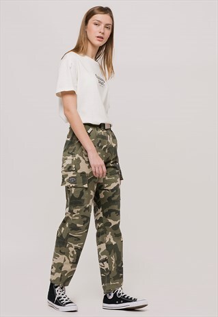 CARGO CAMOUFLAGE TROUSERS