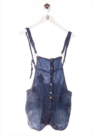 VINTAGE TINSELTOWN 90S OVERALL SHORTS LOOK BLUE