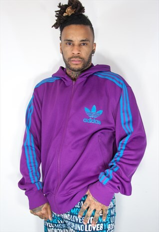 ADIDAS VINTAGE HOODIE PURPLE