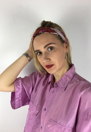 VINTAGE ABSTRACT PATTERN PRINT HEAD / NECK / HAIR SCARF BAND