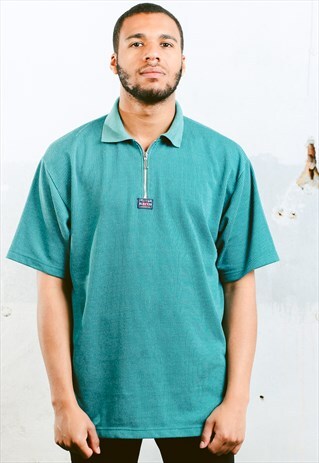 VINTAGE ZIP COLLAR POLO SHIRT