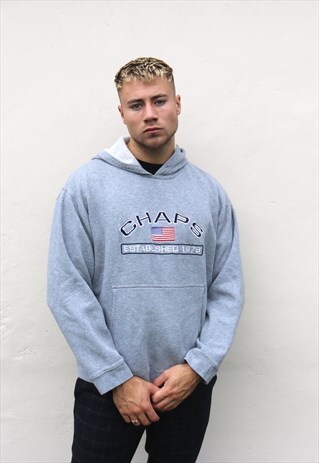 GREY CHAPS RALPH LAUREN HOODIE