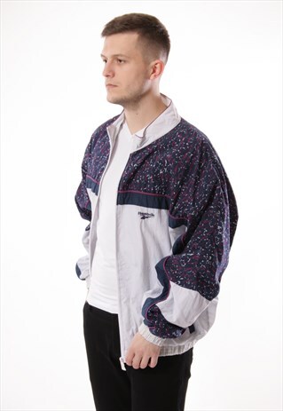 VINTAGE VTG RARE REEBOK SHELL JACKET LOGO OVERSIZED 12949