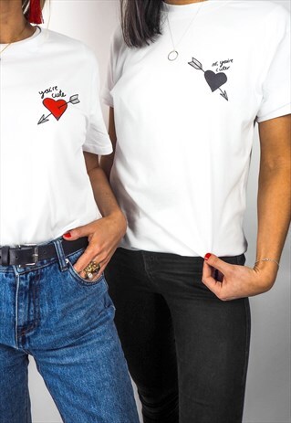 YOU'RE CUTE YOU'RE CUTER UNISEX T SHIRT SET