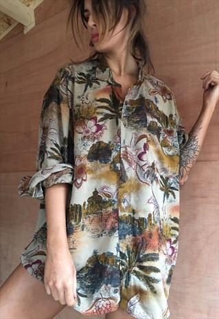 OVERSIZED RETRO 90S 80S VINTAGE UNISEX FESTIVAL SHIRT